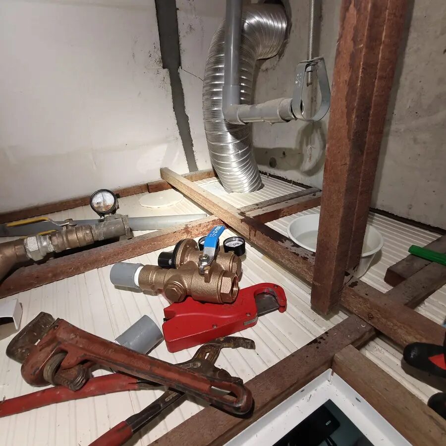 桃園水電施工實績－給水管減壓閥安裝