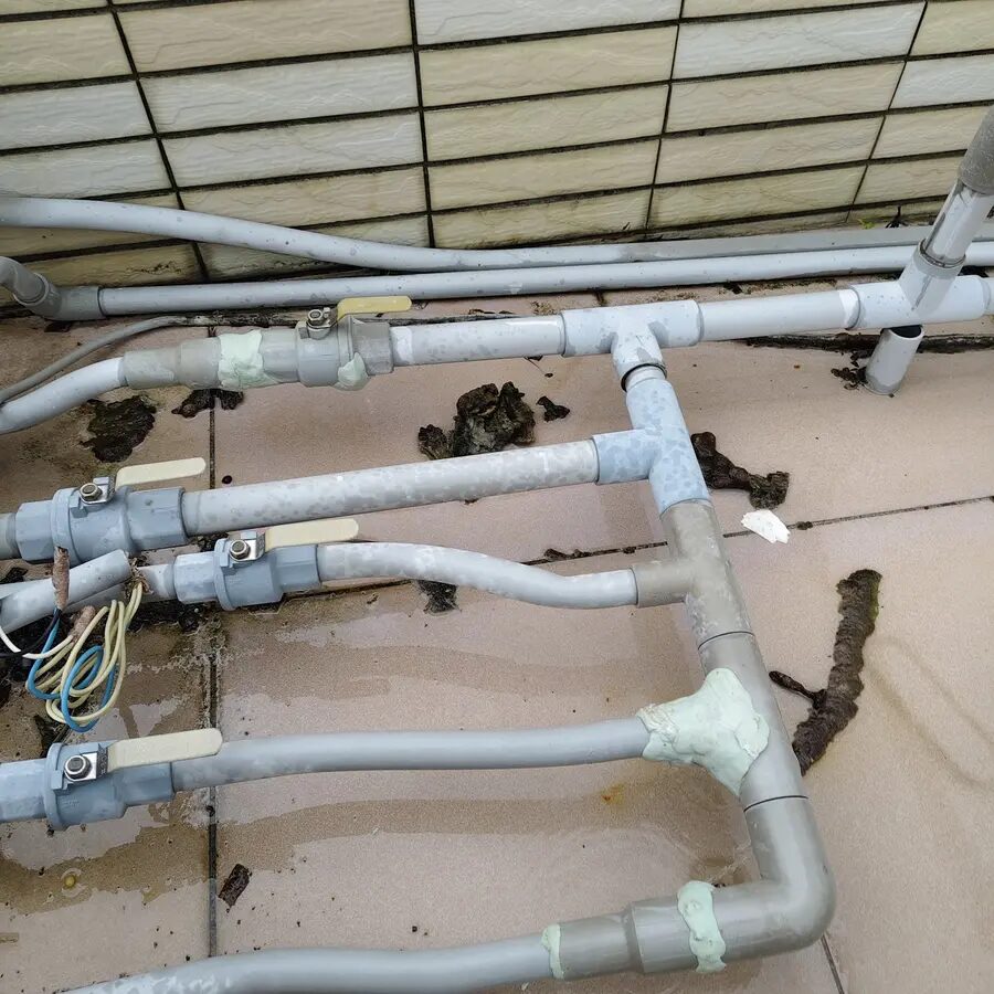 桃園水電施工實績－多路給水管與閥件修繕